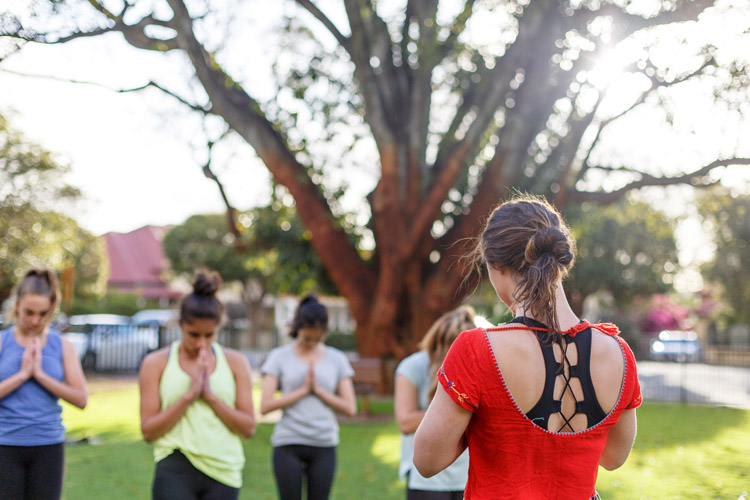 Yoga in Perth Park